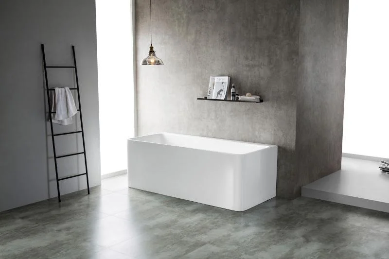 Cadă FLORIDA din acril, freestanding, de perete, 170x75cm - alb lucios - imagine 3