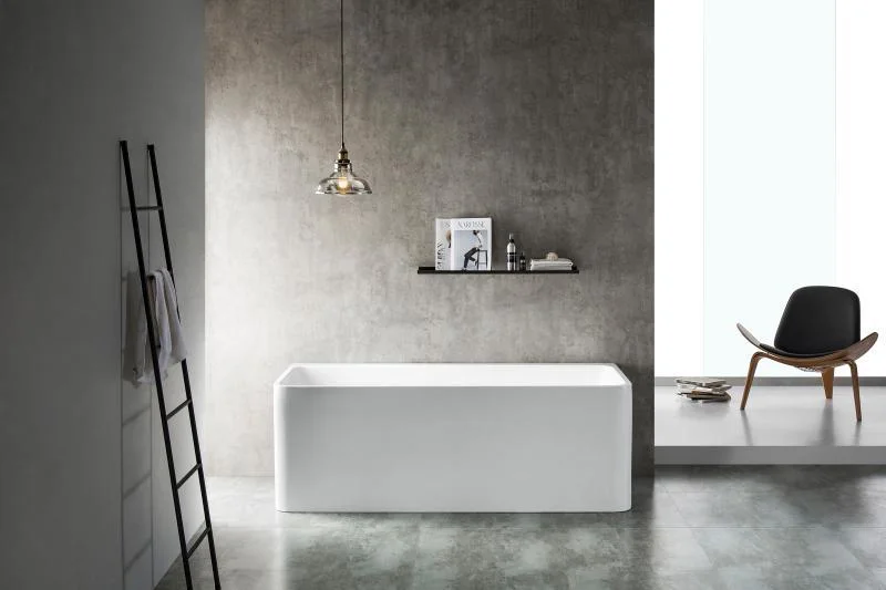 Cadă FLORIDA din acril, freestanding, de perete, 170x75cm - alb lucios - imagine 2