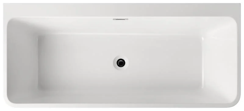 Cadă FLORIDA din acril, freestanding, de perete, 170x75cm - alb lucios - imagine 5