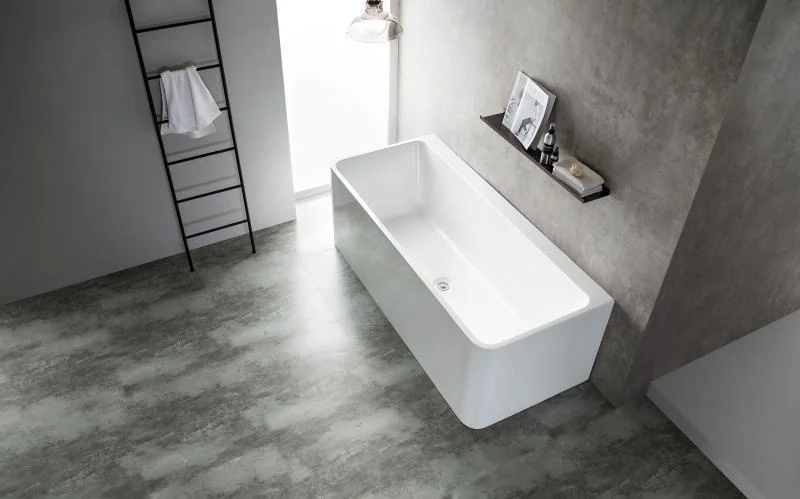 Cadă FLORIDA din acril, freestanding, de perete, 170x75cm - alb lucios