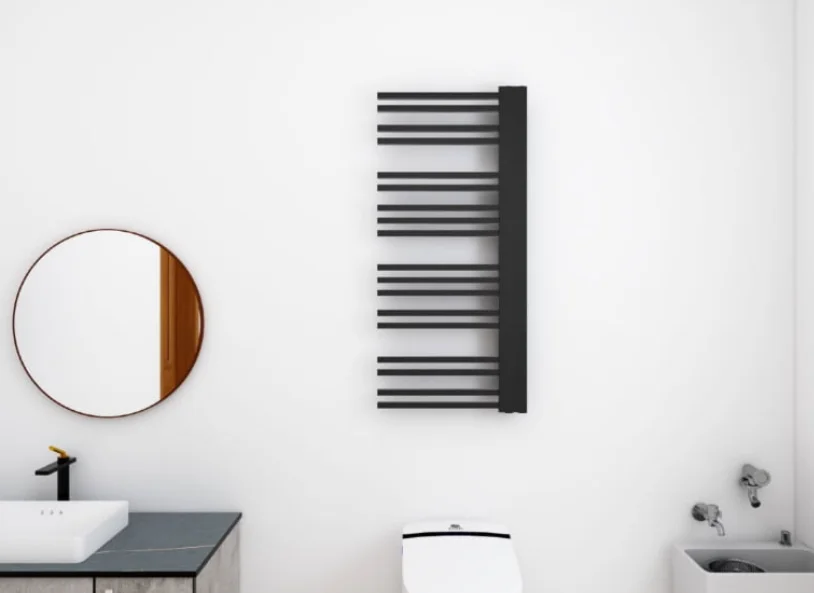 Calorifer portprosop BLACK LINE 1200x502mm - negru mat - imagine 2
