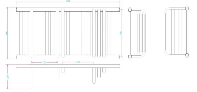 Calorifer portprosop STEP WHITE 1000x500mm - alb - imagine 2
