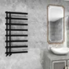Calorifer portprosop TUBE BLACK 1200x600mm - negru mat