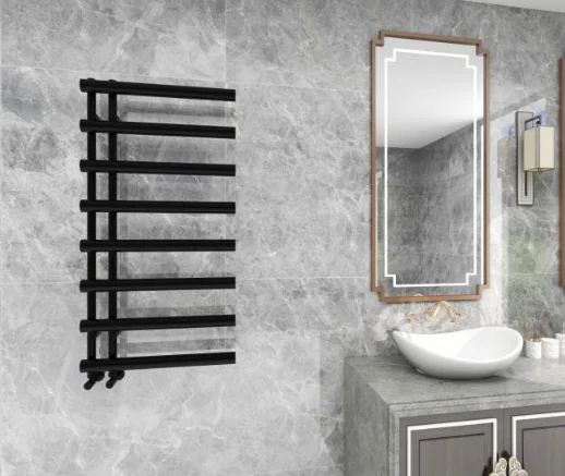 Calorifer portprosop TUBE BLACK 1200x600mm - negru mat
