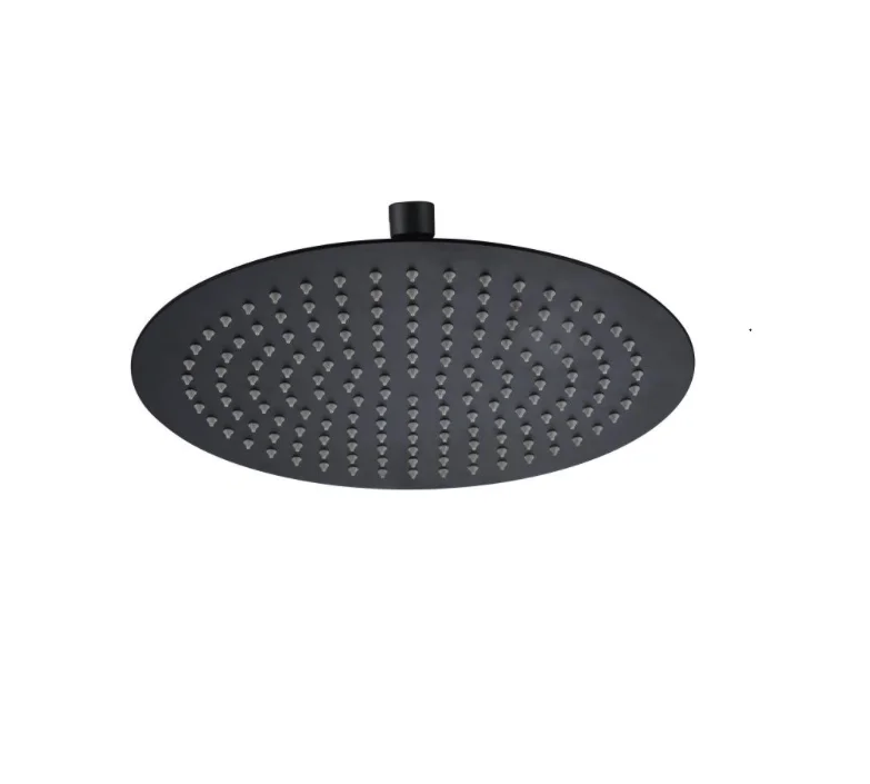 Cap de sus Slim Round 30cm - negru mat