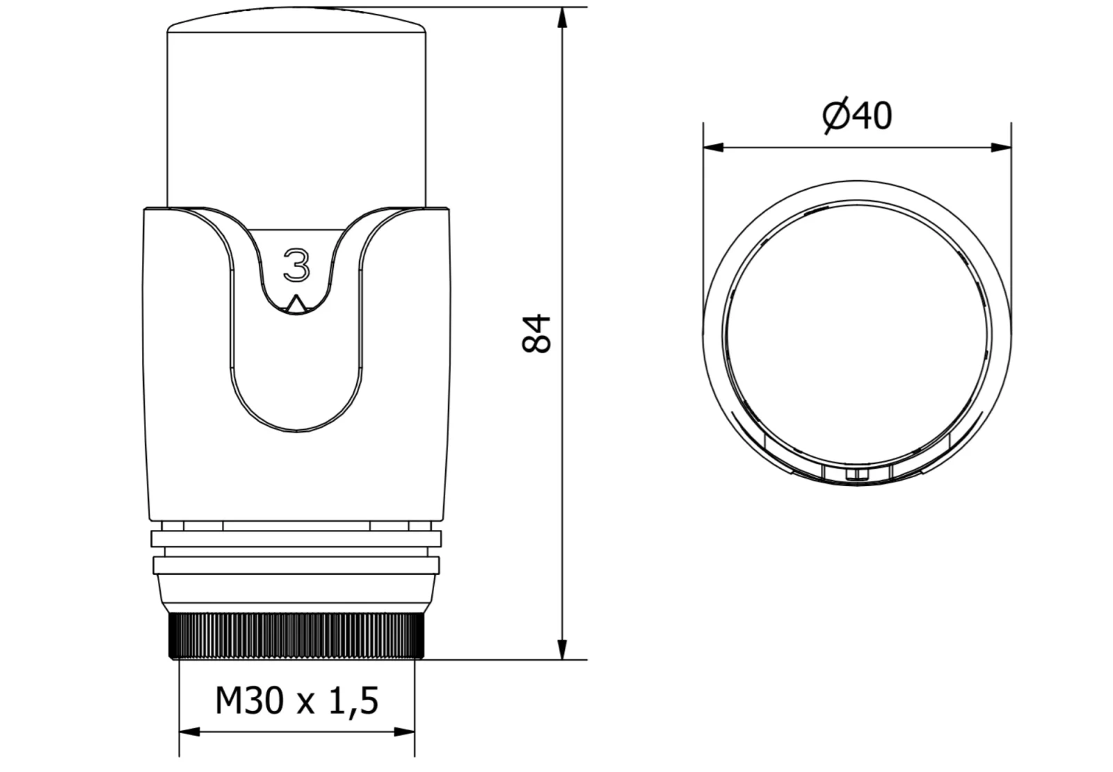 Cap termostatic pentru radiator - imagine 2