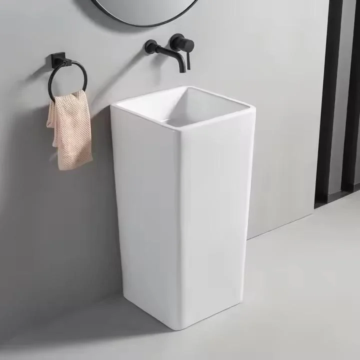 Lavoar freestanding FONTANA - alb - imagine 2