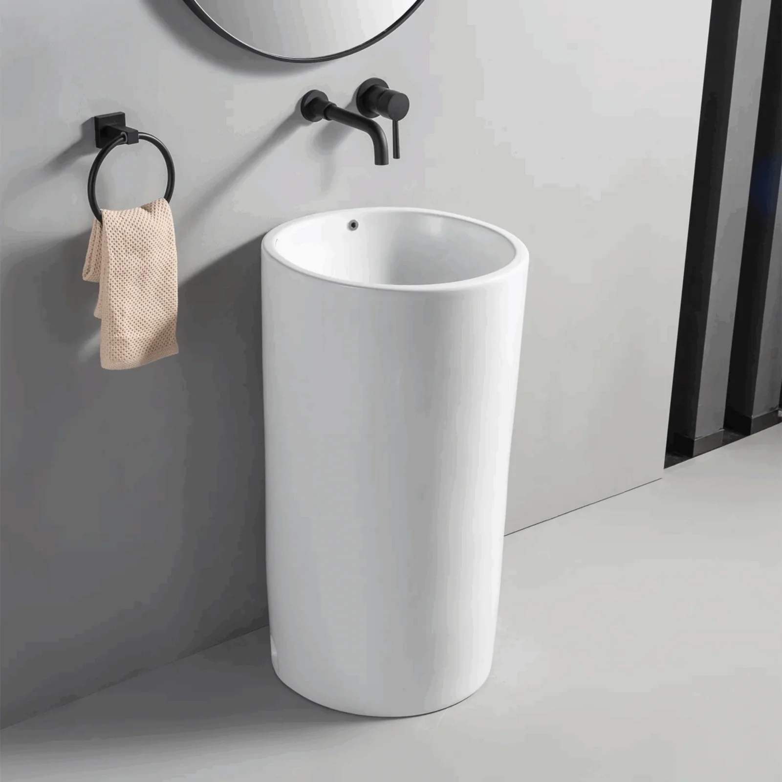 Lavoar freestanding LINCOLN - alb - imagine 2