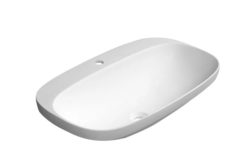 Lavoar oval SEATTLE 69x41cm - Alb - imagine 3