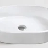 Lavoar oval TULSA, din porțelan, montaj pe blat 55x34,5cm - alb