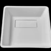Lavoar pătrat CLEVELAND, din Solid surface, montaj pe blat 40x39,7CM - alb