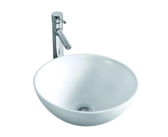 Lavoar rotund ORLANDO, din porțelan, montaj pe blat, 40cm - alb