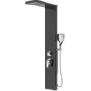 Panou de duș COLUMBIA, din aluminiu 130x20x50cm - culoare negru mat