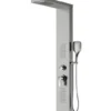 Panou de duș COLUMBIA, din oțel inoxidabil 130x20x50cm - inox periat