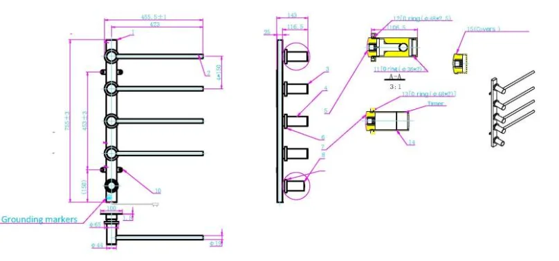 Radiator electric TUBELINE - imagine 2