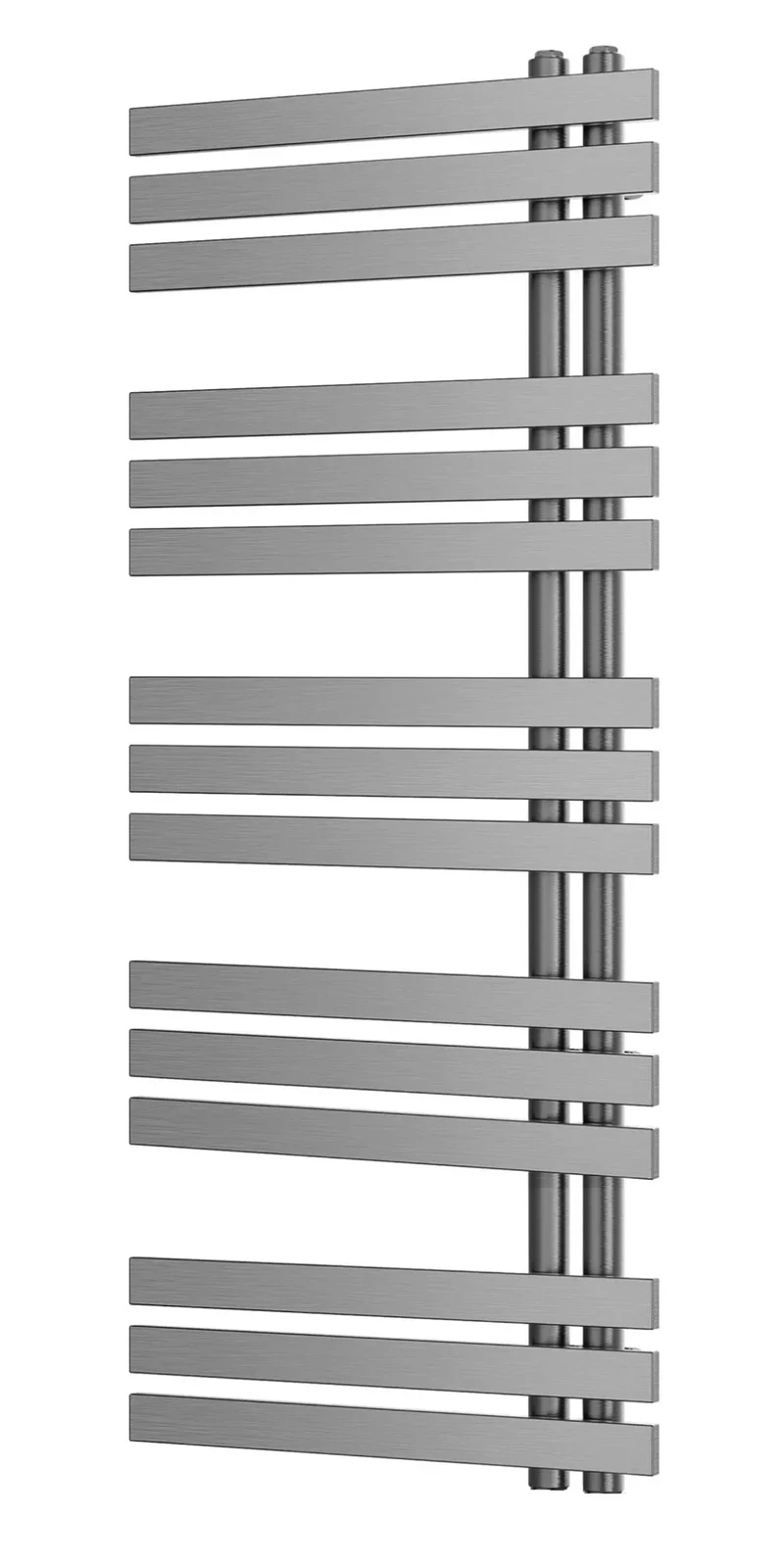 Radiator portprosop HORIZONT GUN METAL SLIM, 1200 × 500 mm, 386 W, oțel