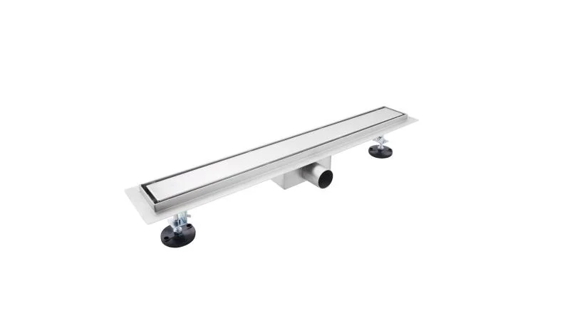 Rigolă de scurgere 2in1, din oțel inoxidabil, cu grilă reversibilă, 70cm - crom - imagine 4