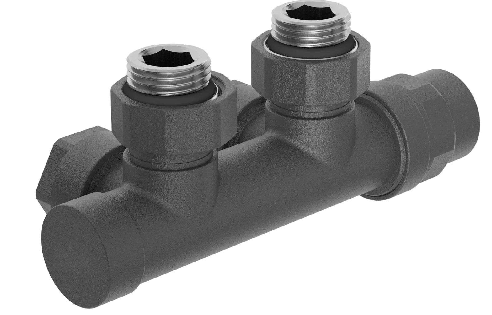 Robinet unghiular pentru radiator, Duplex, DC50 - imagine 4