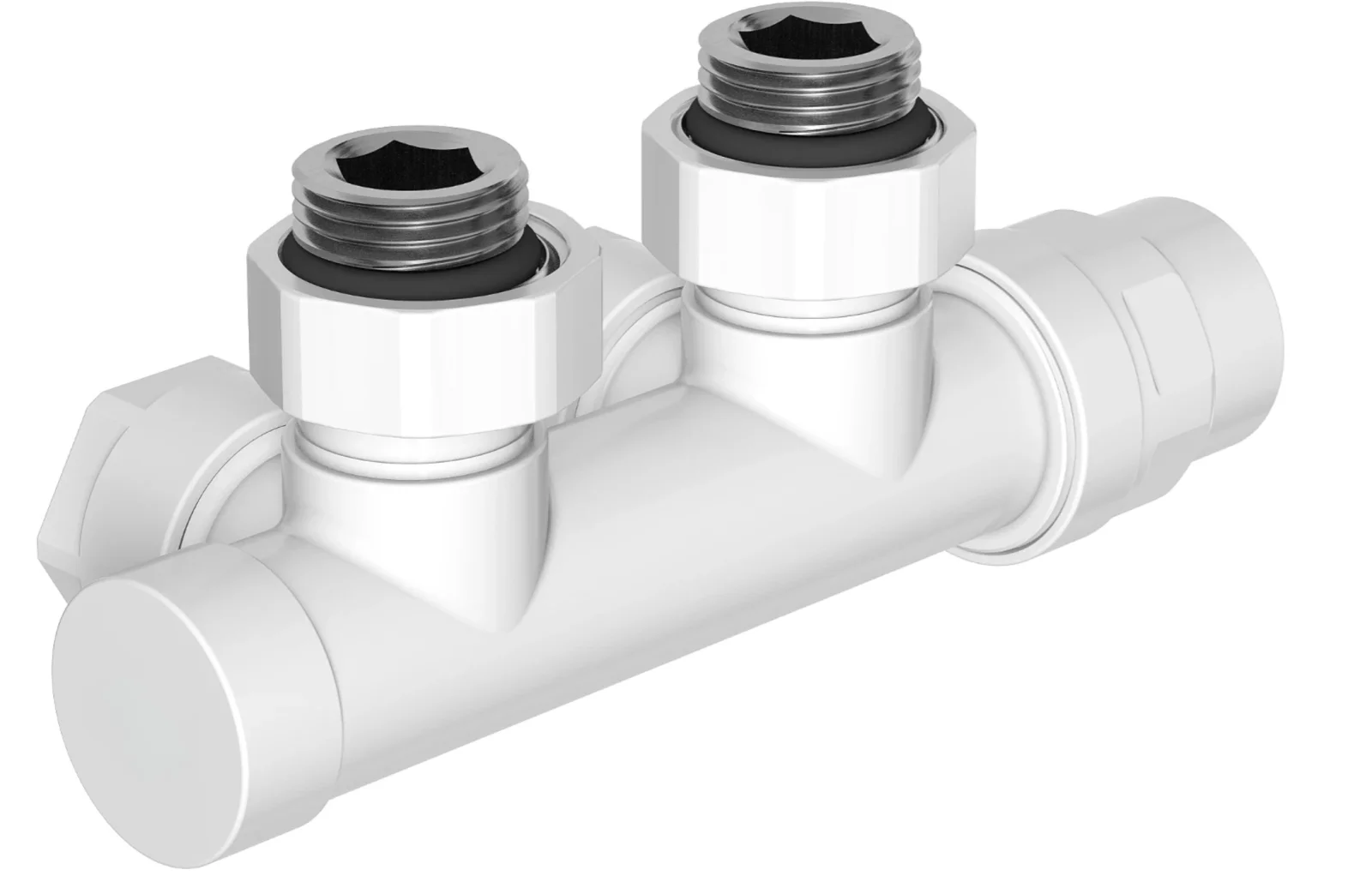 Robinet unghiular pentru radiator, Duplex, DC50 - imagine 2
