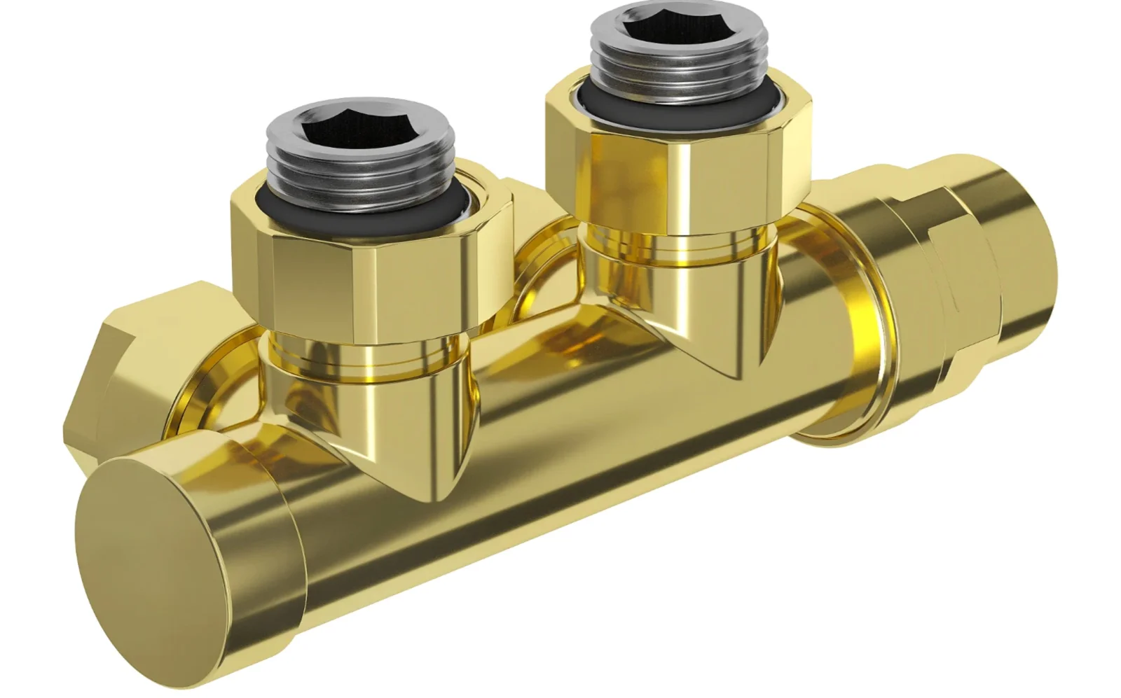 Robinet unghiular pentru radiator, Duplex, DC50 - imagine 6