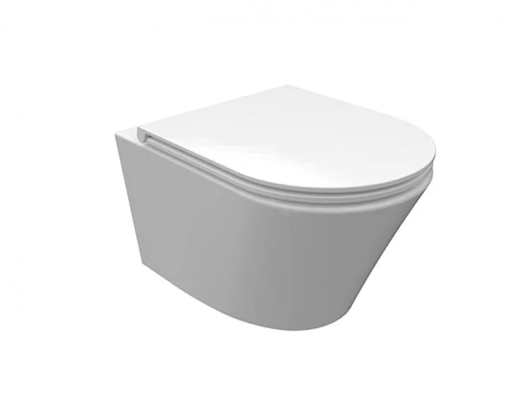 Vas WC INDIANA Rimless, Suspendat - Alb Lucios