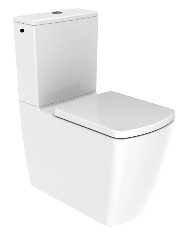 Vas WC MONTANA Rimless,Stativ, cu Rezervor Inclus - Alb Lucios (2BOX)