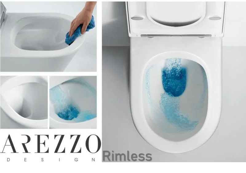 Vas WC VERMONT Rimless, stativ - Alb Lucios - imagine 4