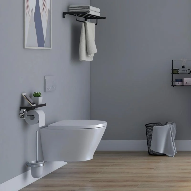 Vas WC VERMONT Rimless, Suspendat - Alb Lucios - imagine 2