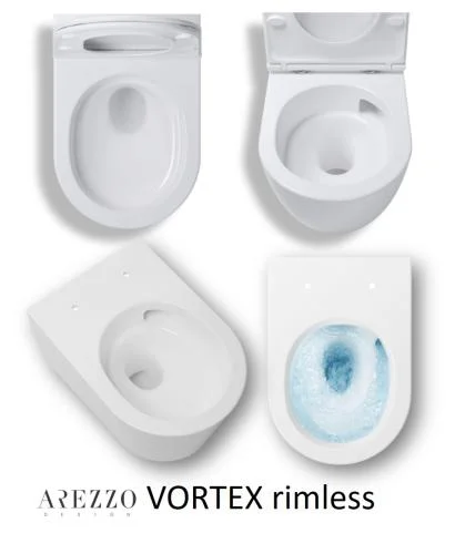 Vas WC vortex, rimless, suspendat, ARIZONA - imagine 7