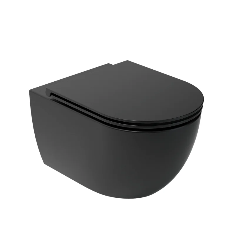 Vas WC Vortex, Rimless, Suspendat, ARIZONA - Negru Mat